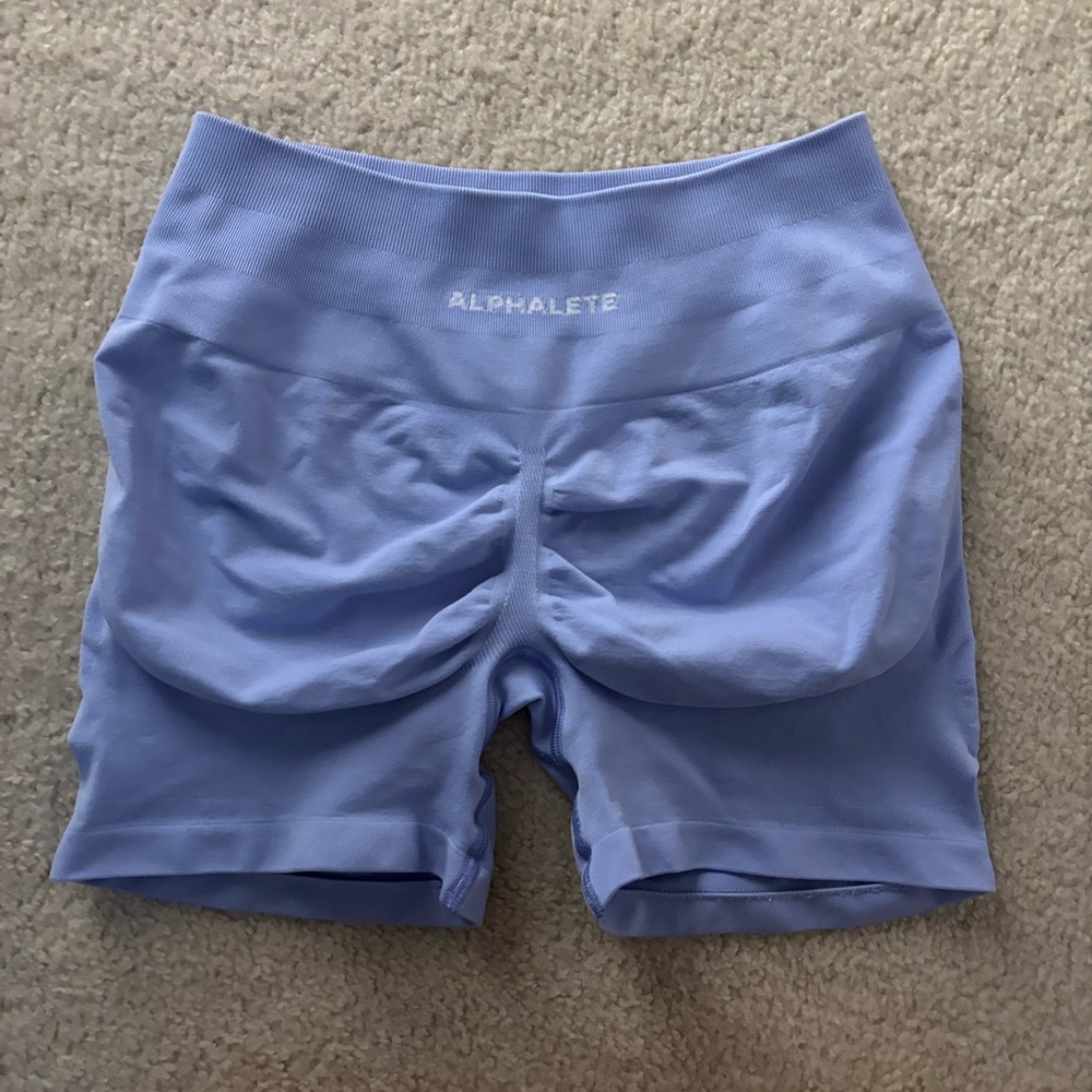 Alphalete Pump Short - Skyline Blue - size Large